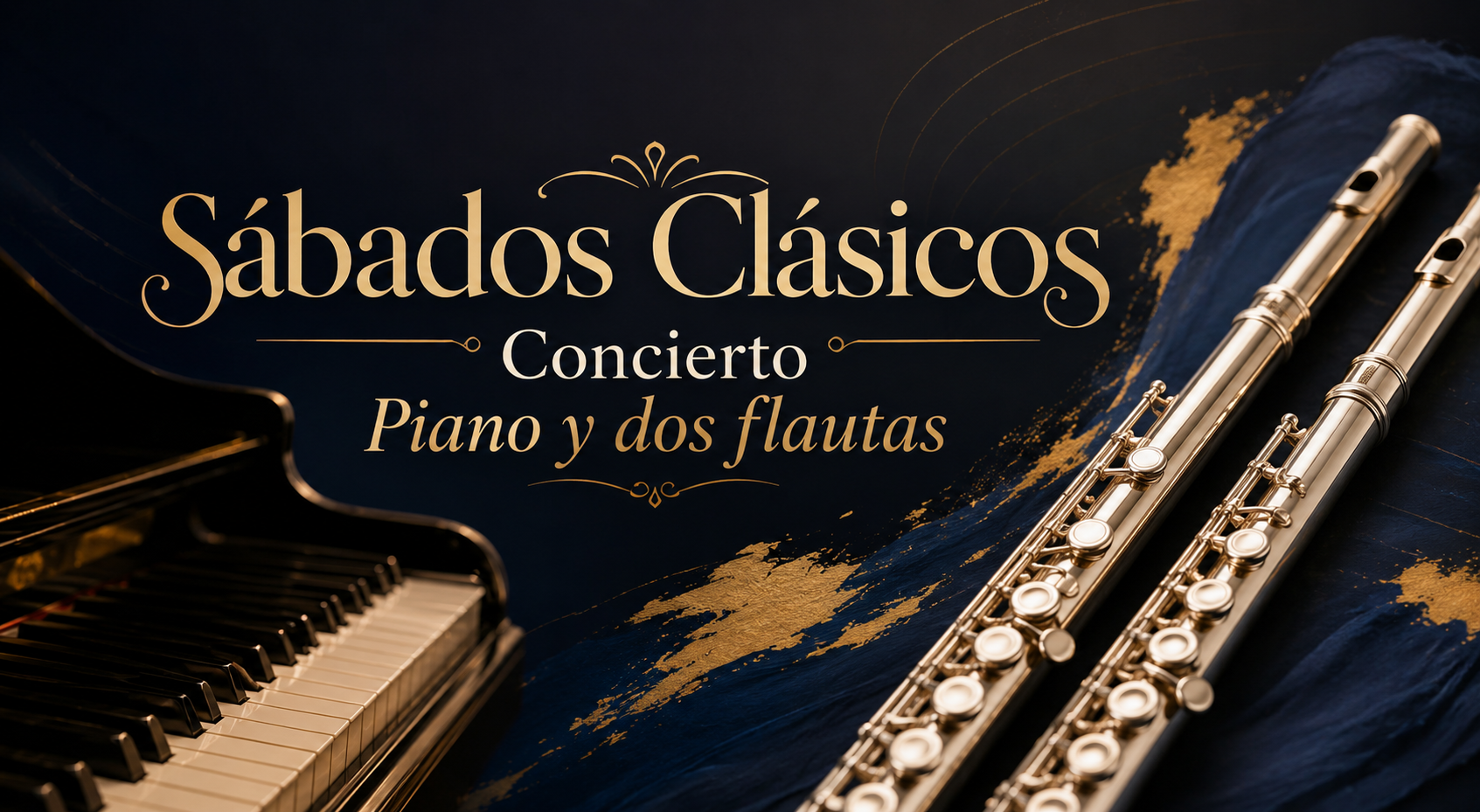 Sábados Clásicos Concierto Piano y dos flautas